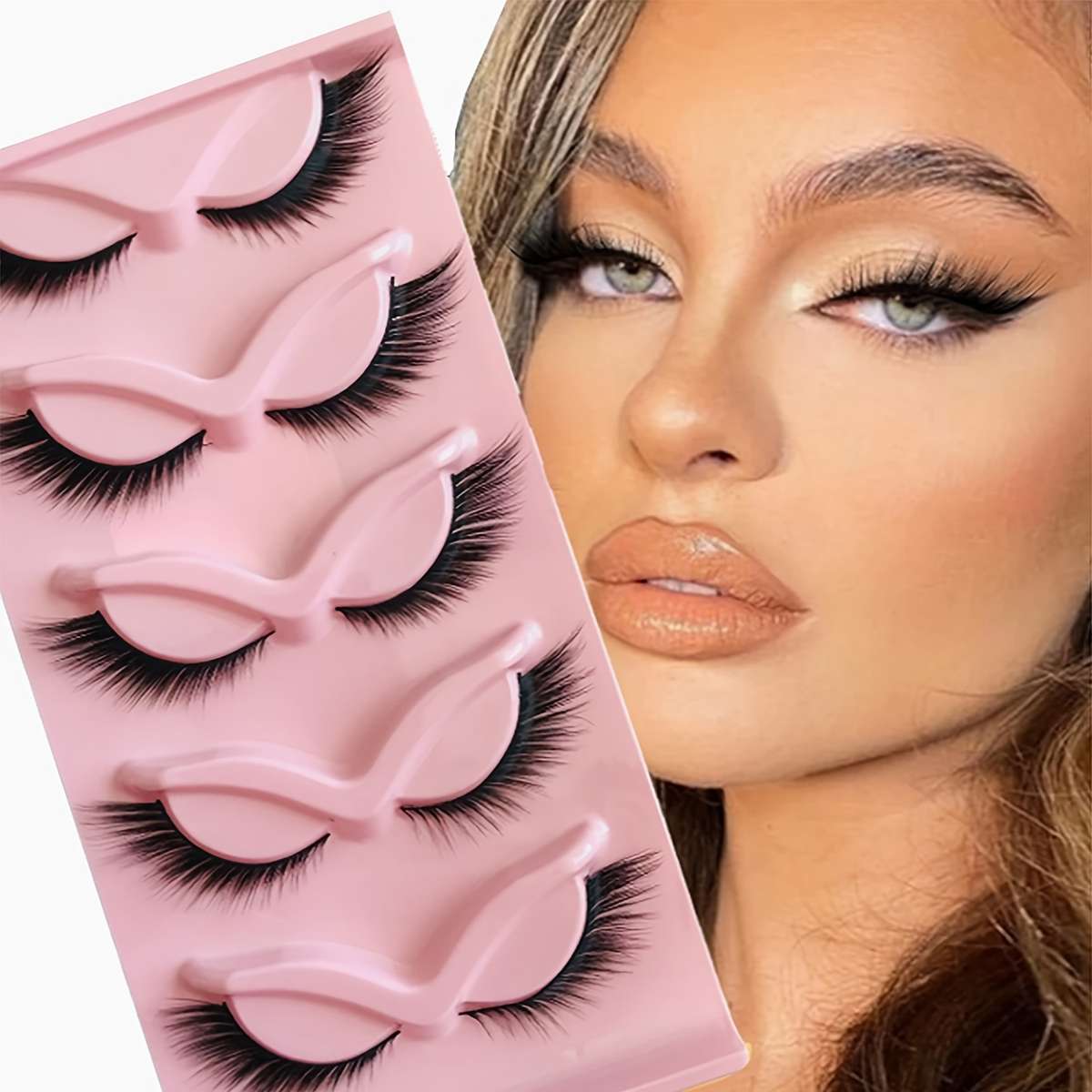 Professional Natural Fluffy False Eyelashes Quantity Xm Hulitai