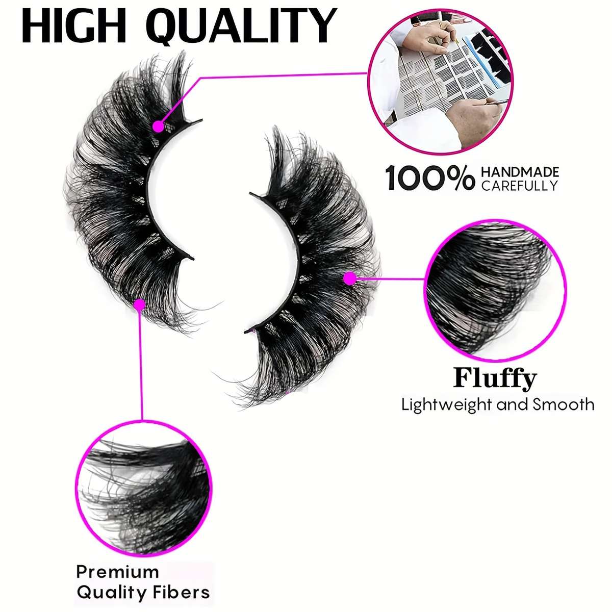 False Eyelashes Size 8D 201