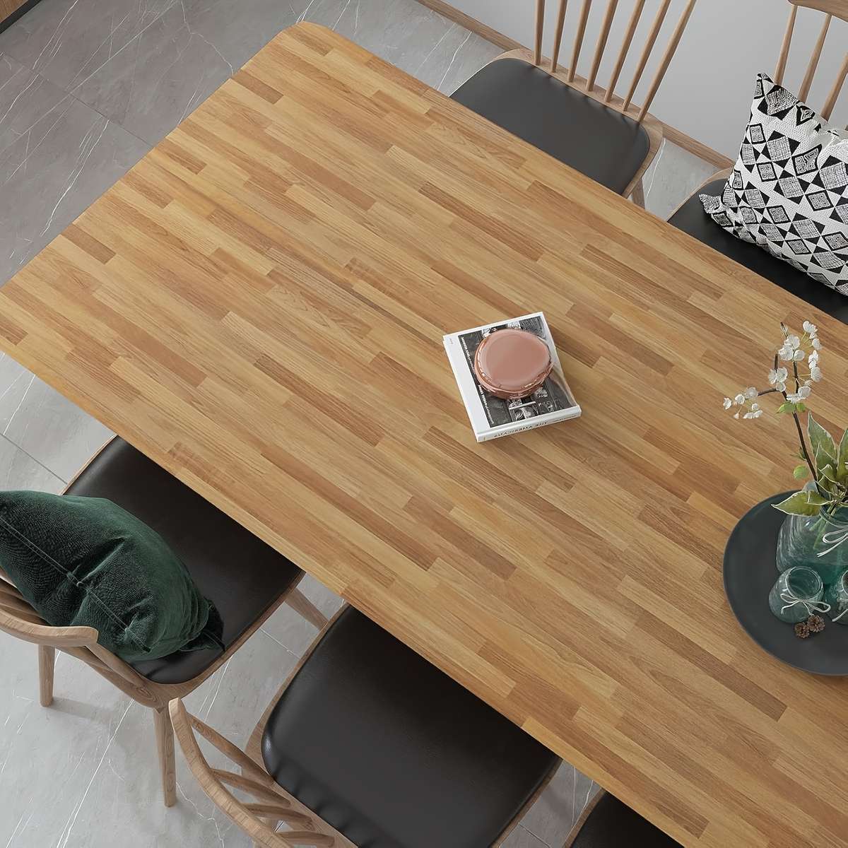 Self Adhesive Floor Stickers Parquet Walnut 40Cm*100Cm