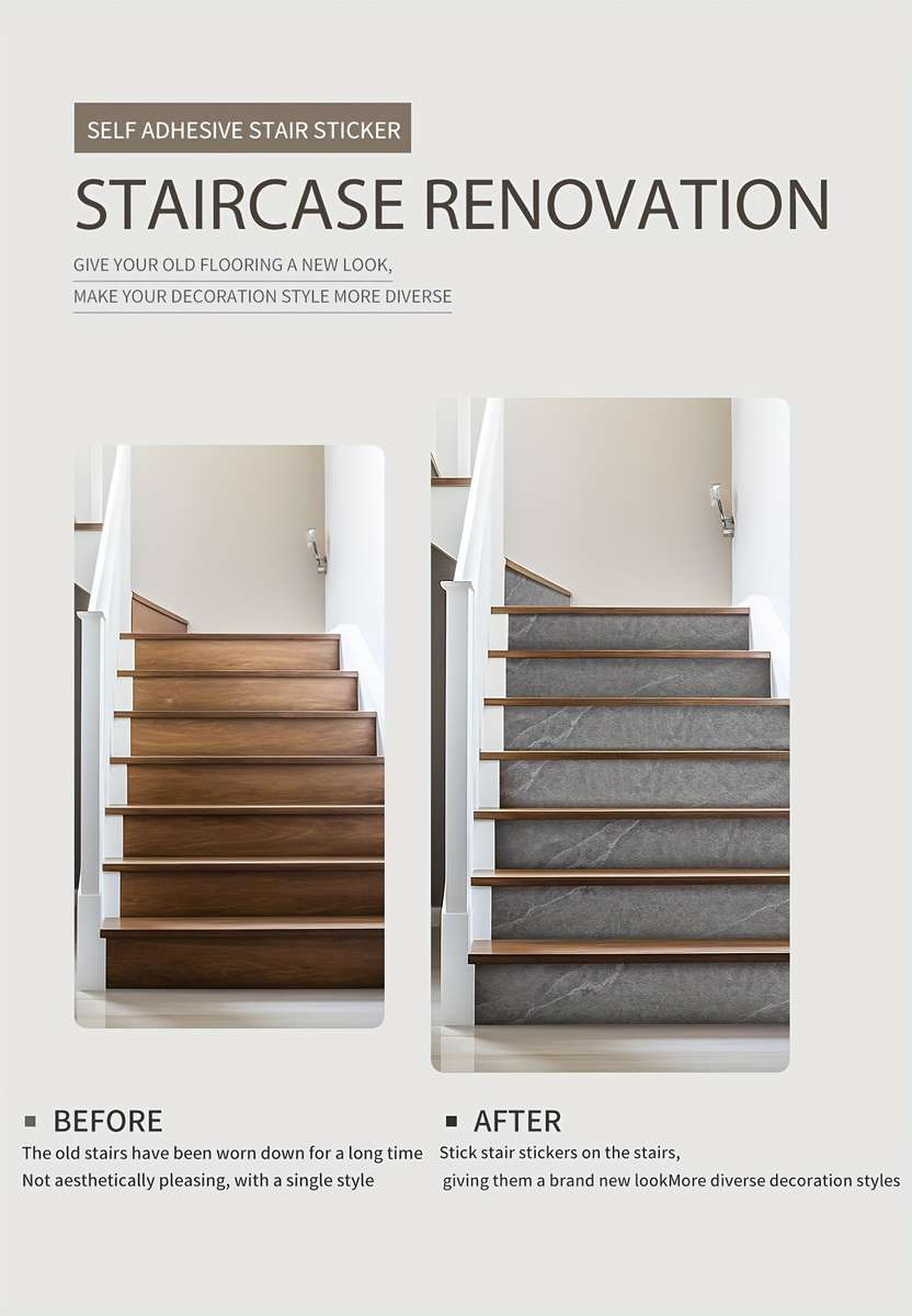 Floor Stickers Model Green Gray Moro Pattern Is 6Pcs Size 39.4Inchx6.8Inch Is 100Cmx17.5Cm