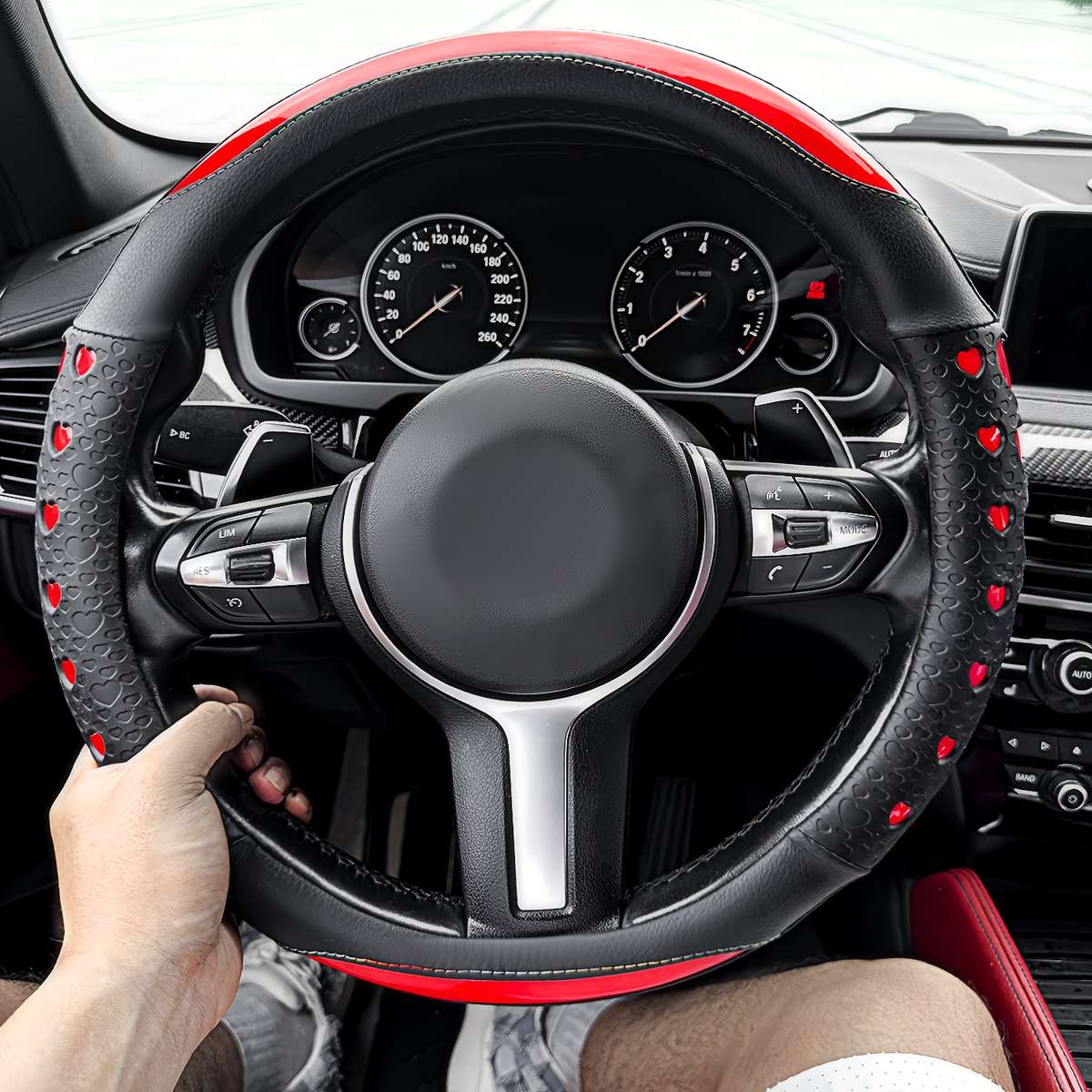 Car Steering Wheel Cover Black & Blue