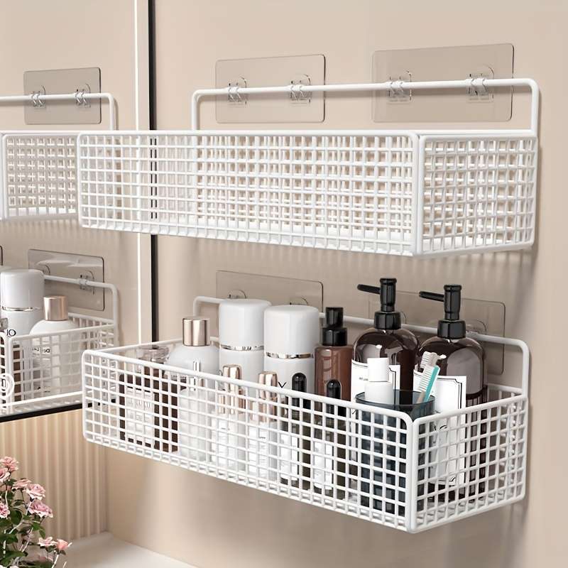 Bathroom Storage Rack Quantity 1 Piece  Rack  2 Patches