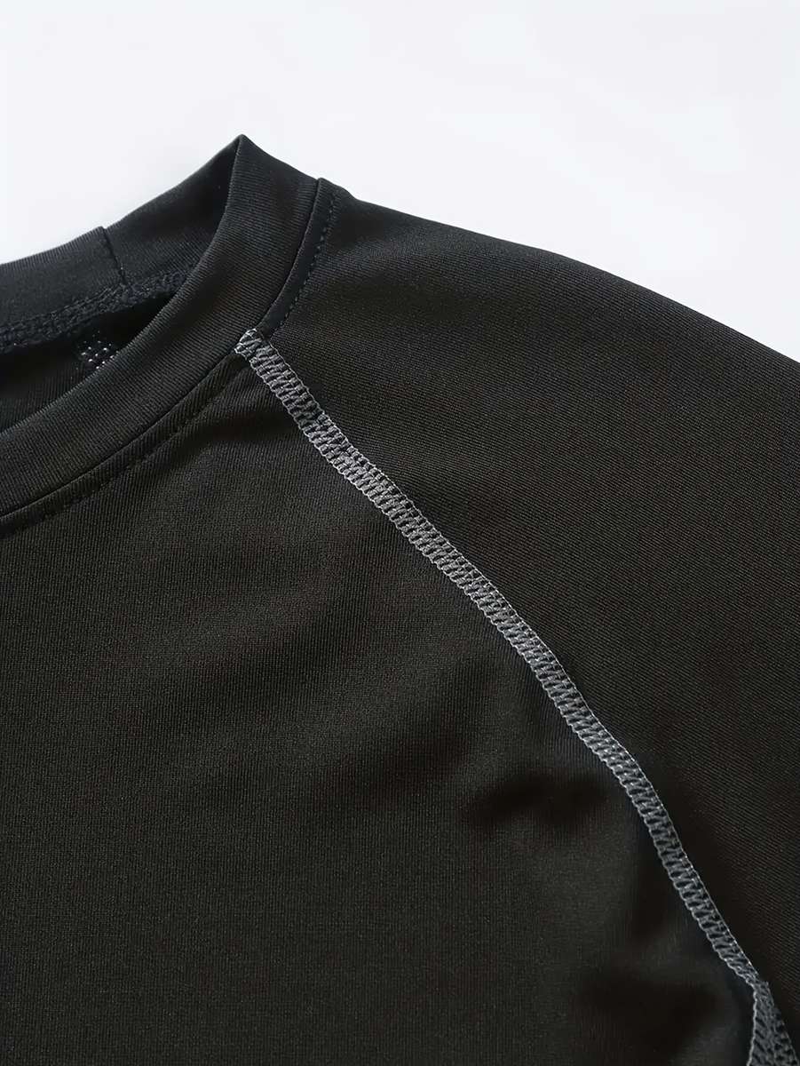 Thermal Underwear Color Black Gray Line Sizem