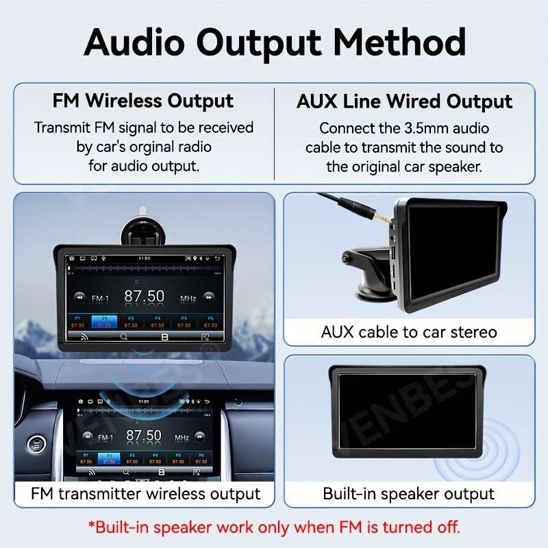 Car Audio  Entertainment System Model Carpaly 7Inch