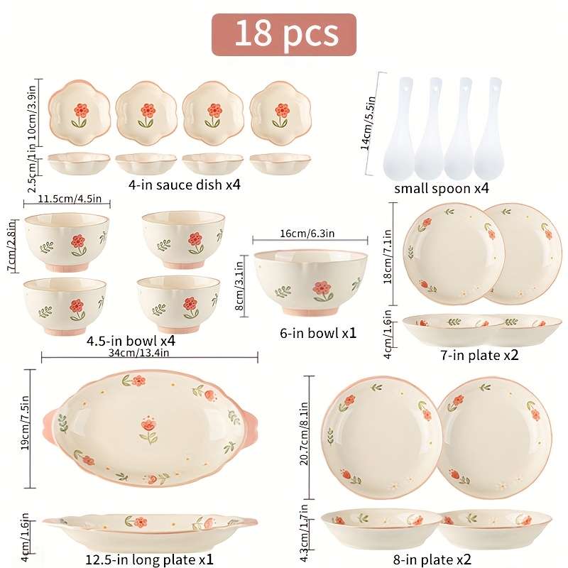 Bowl Color 6Person 33Pc Set