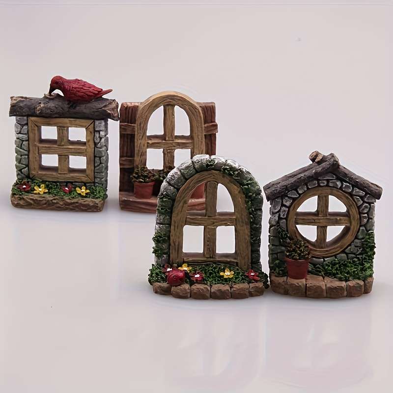 7Pcs Fairy Garden Resin Decorations