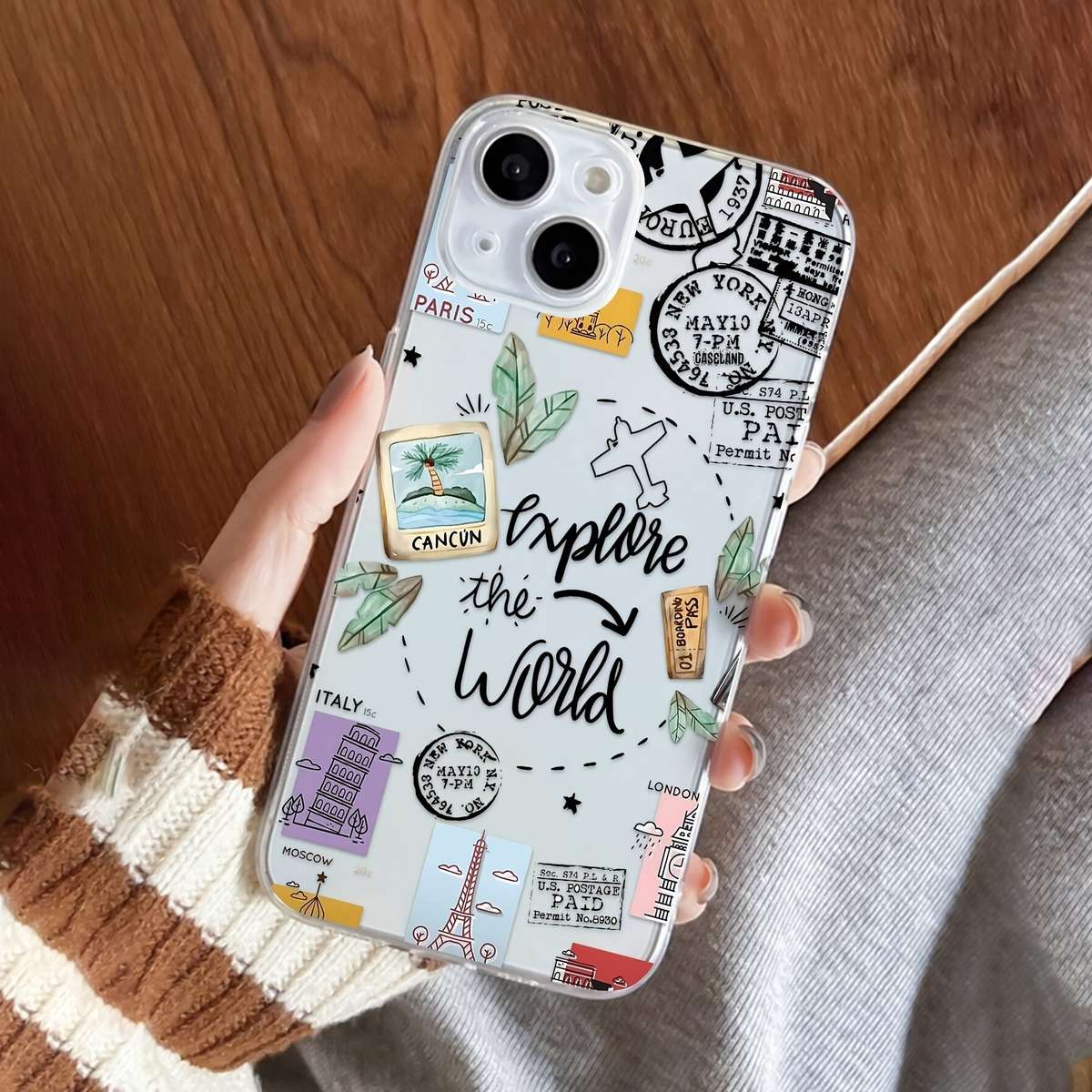 Transparent For iPhone Phone Case