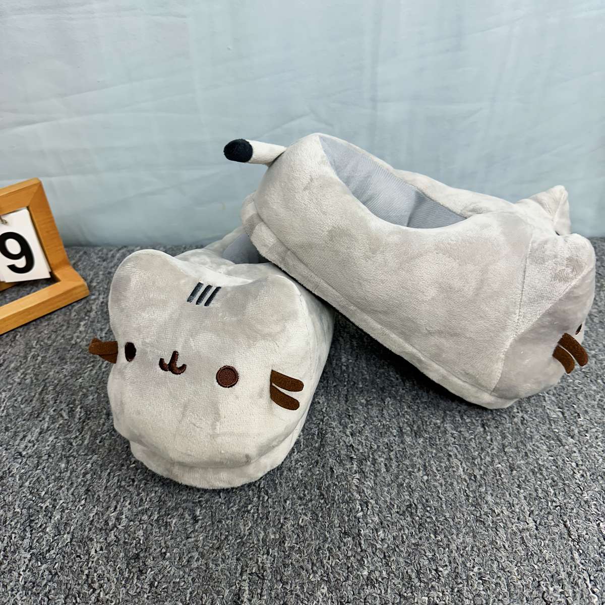 Cotton Slippers Color Grey Sizeuk 8.5