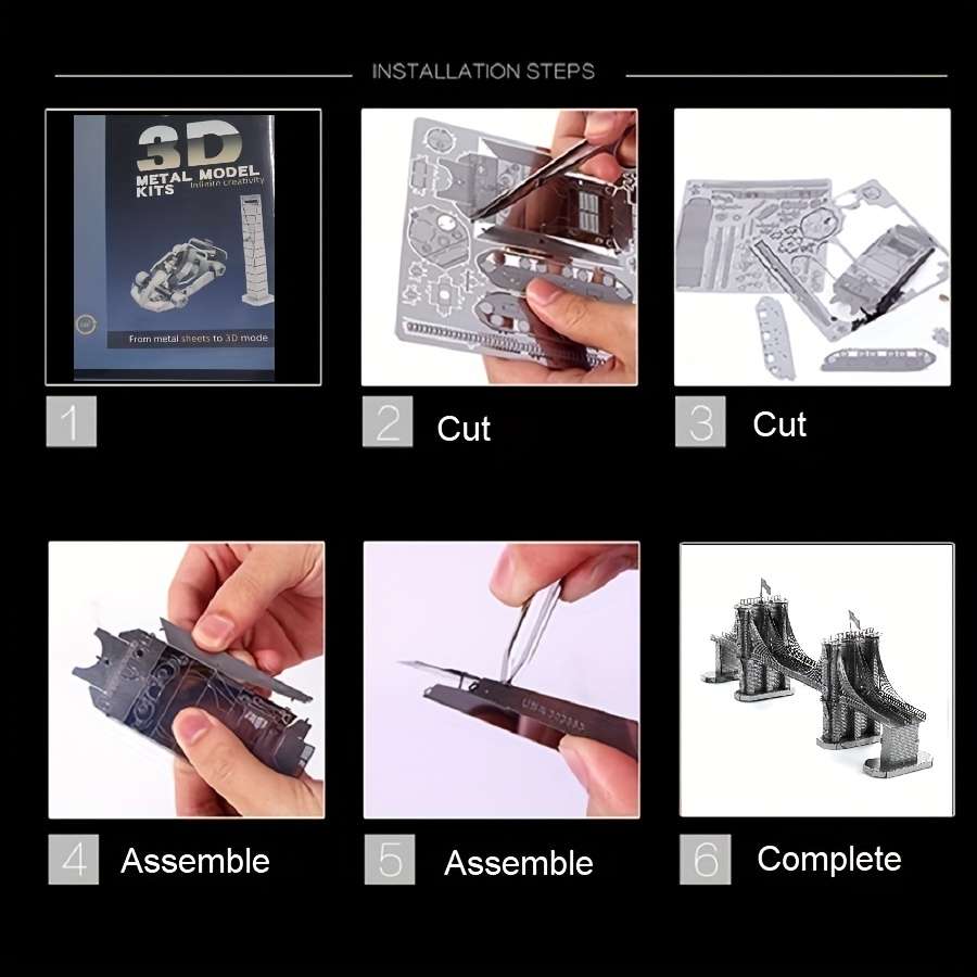 Building Toy Architectural Model Toy Set Items Brooklyn Bridge