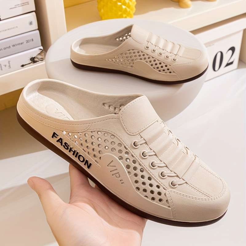 Men Slippers Summer Style Black Size Uk 5.5 To 6