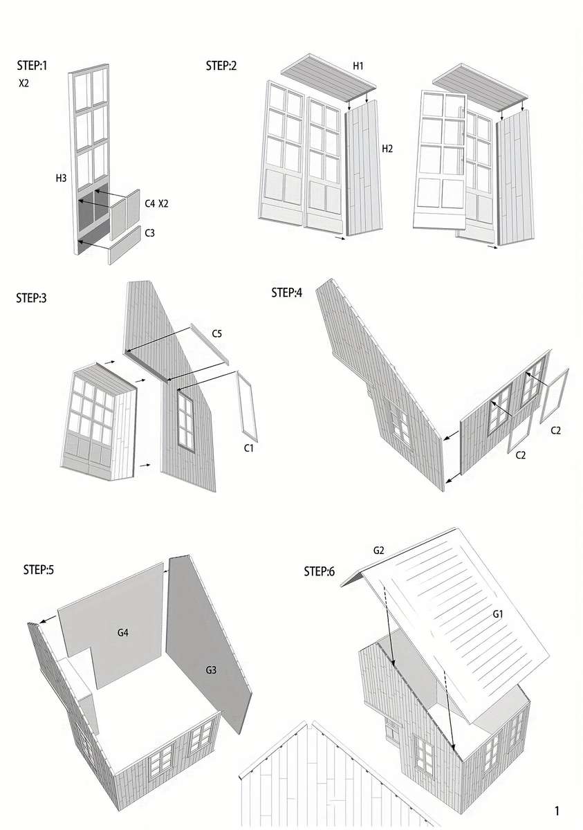 3D Building Model Puzzle Set Quantity 1 Set