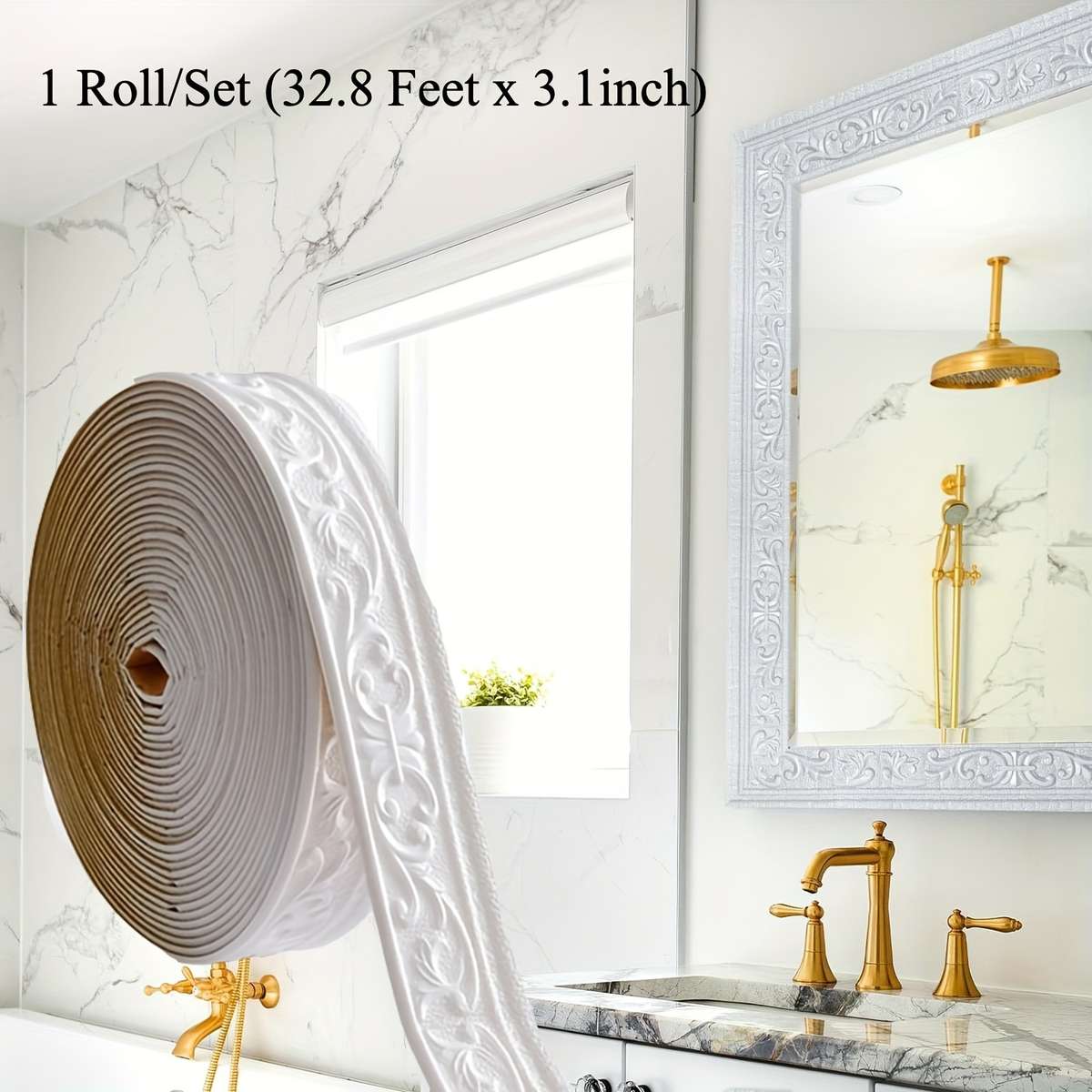 Skirting Board Marble White