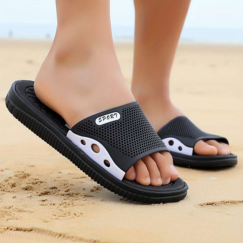 Men Slippers Summer Style Green Size Uk 7