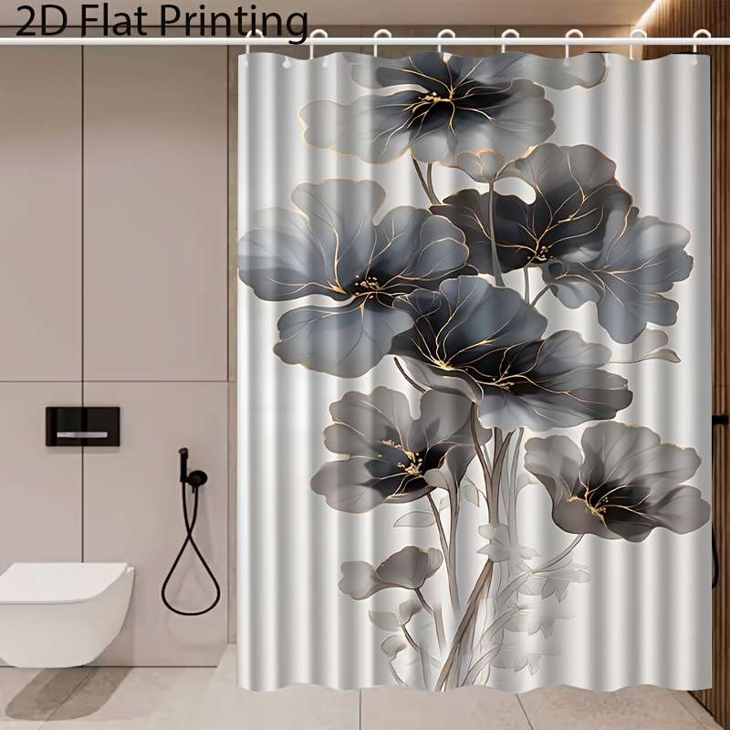 Waterproof Shower Curtain Color Polychrome Size 120X200119.99Cm*200.0Cm