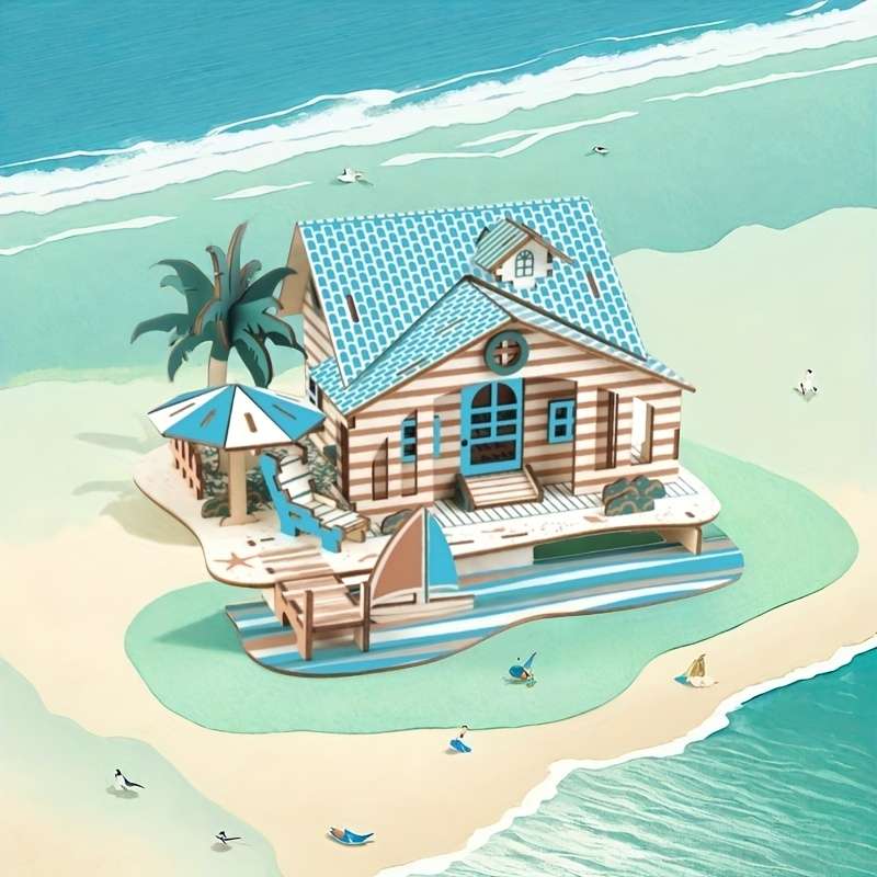 Building Toy Architectural Model Toy Set Style 2Pcs Set  Type B