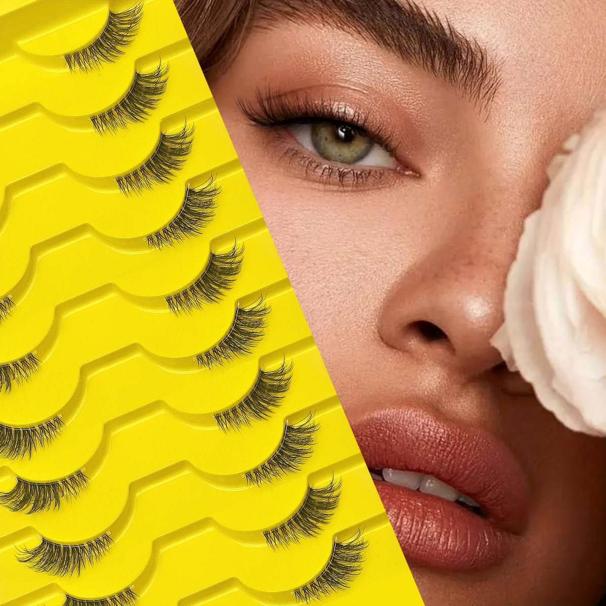 False Eyelashes Model Yh 801 5 White
