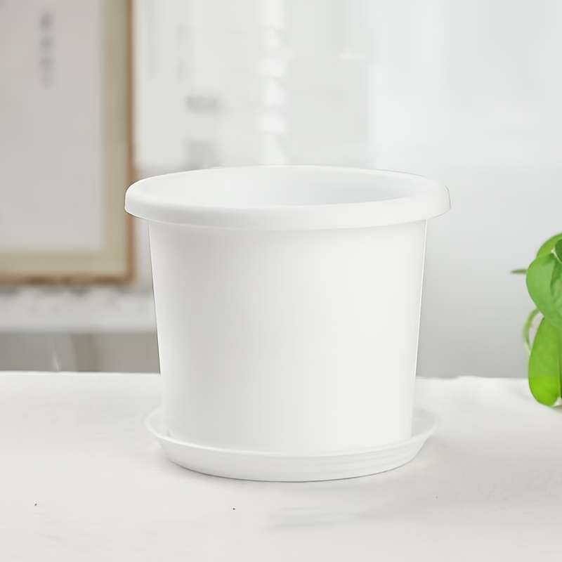 Flowerpot  4Pcscolor Dark Green  Add  Tray