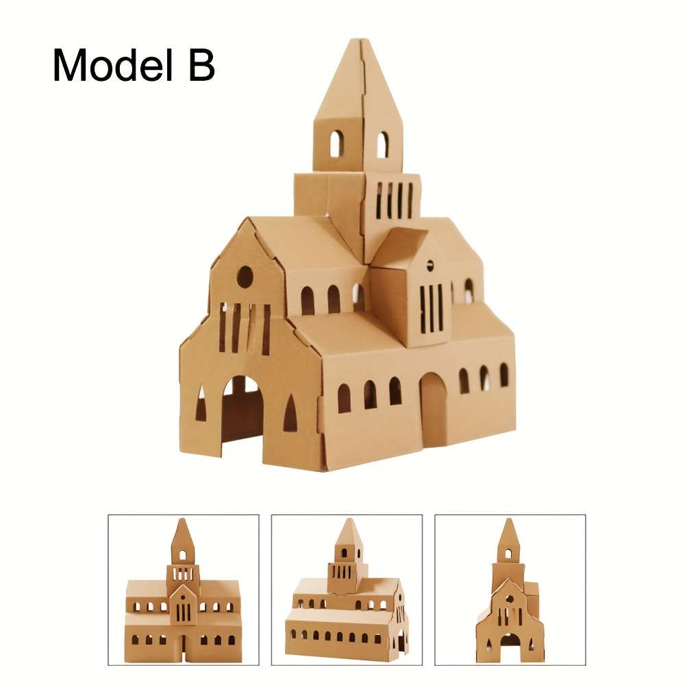 Building Toy Architectural Model Toy Set Color Style A Garden Castle Quantity 5Pcs