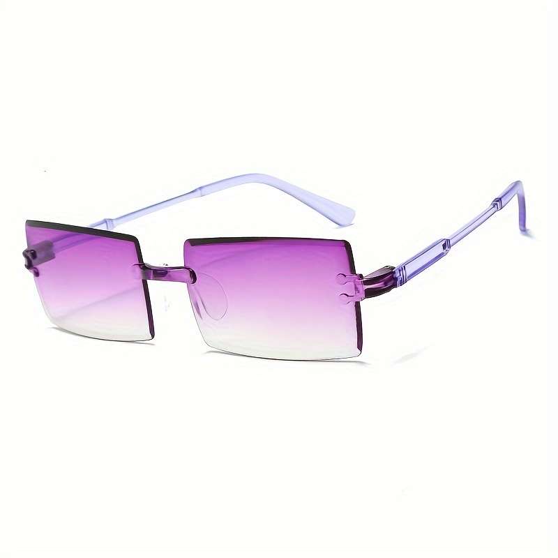 Glasses Color Double Purple