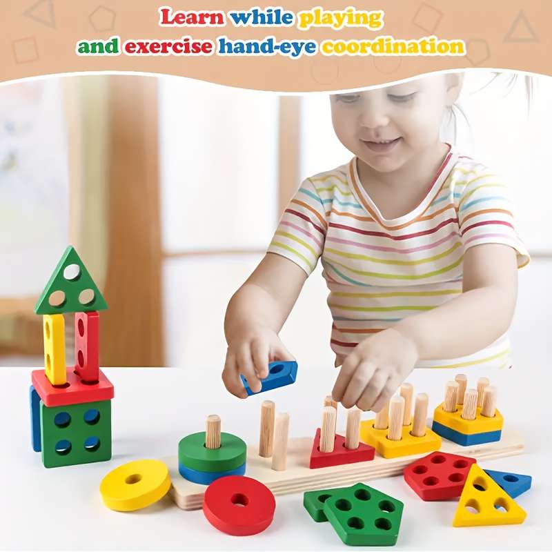 Childrens Toys Model Five Sets Of Columns