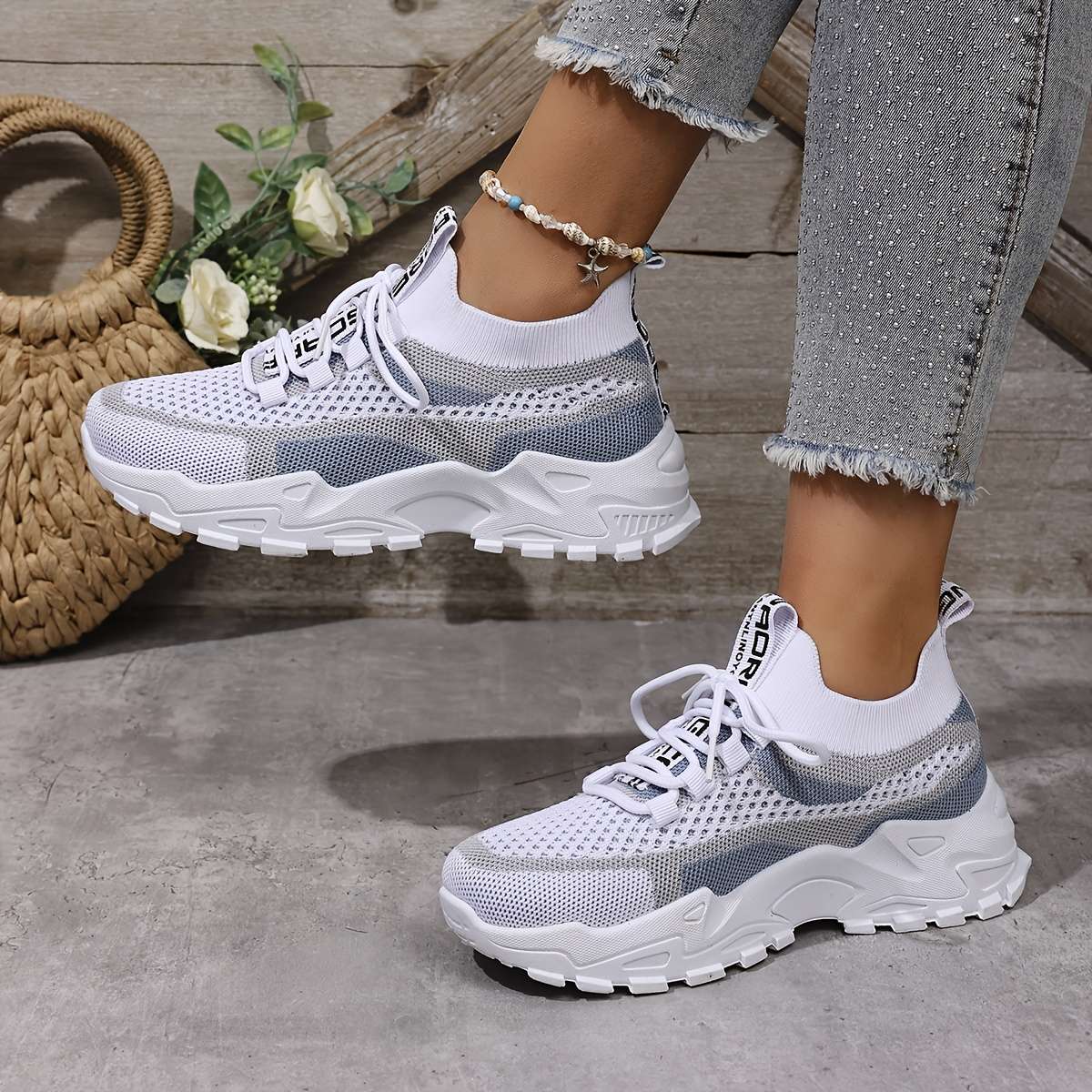 Women S Sneakers Color Blue Sizeuk 4