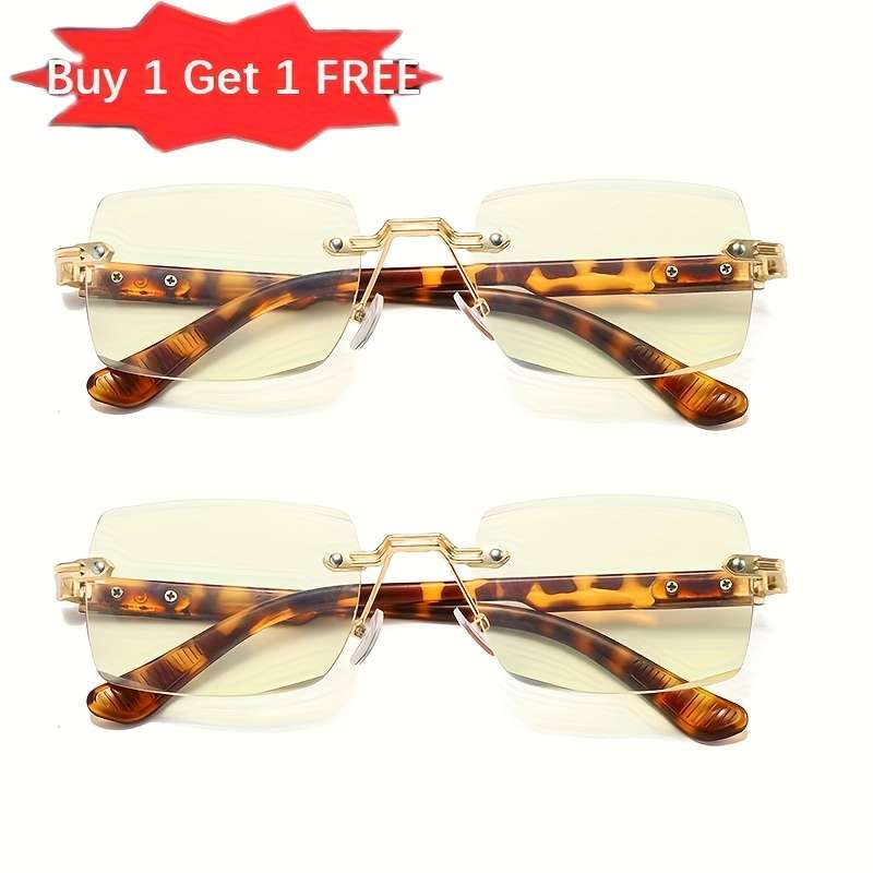 Mens Glasses Color Yellow  Add 2.5 Quantity 2Pcs