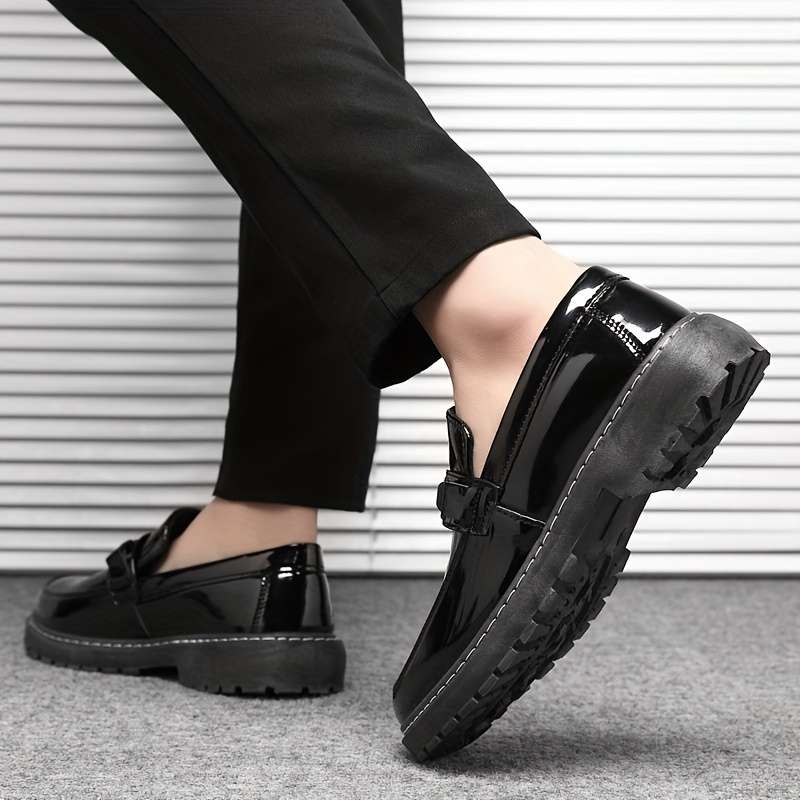 Mens Leather Shoes Color Black Sizeuk 8