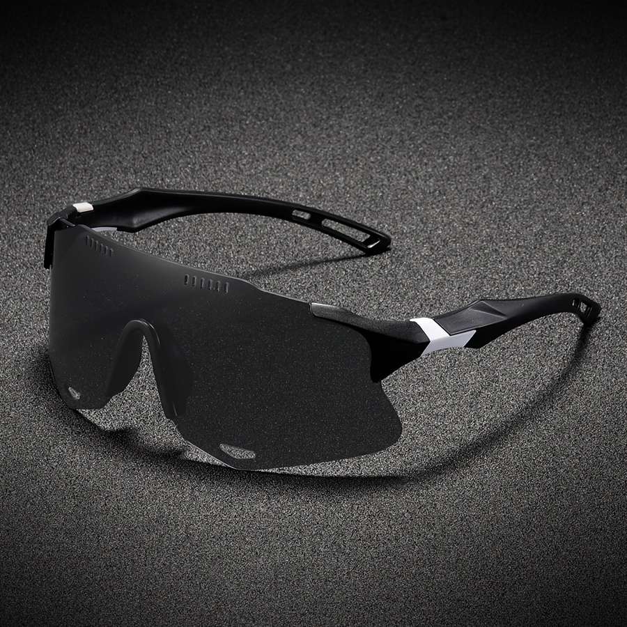 Cycling Glasses Color Black Framed Red Lens