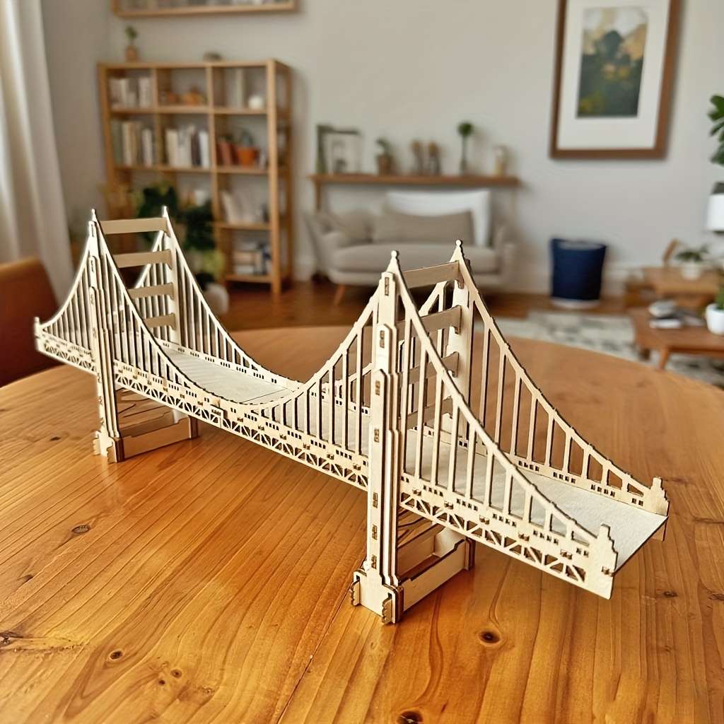 3D Building Model Puzzle Set Items 3D Bridge Building Assembly Model