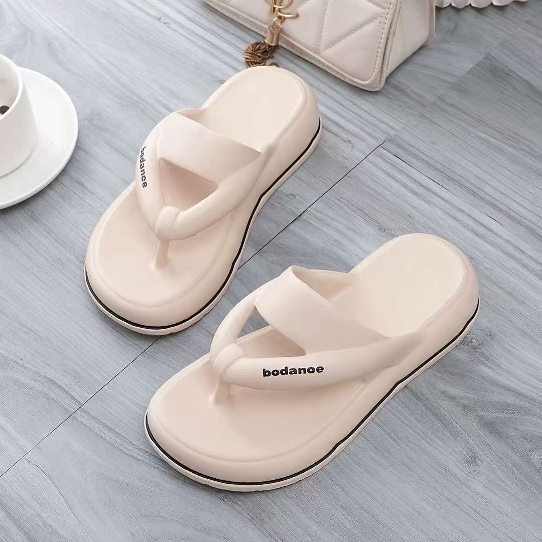 Ladies Summer Flip Flops White Uk 1.5-2