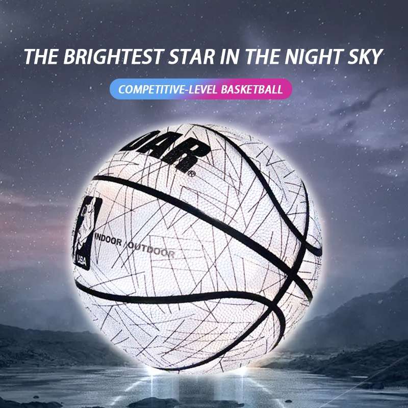 Basketball Model Reflective White Size 7 Ball