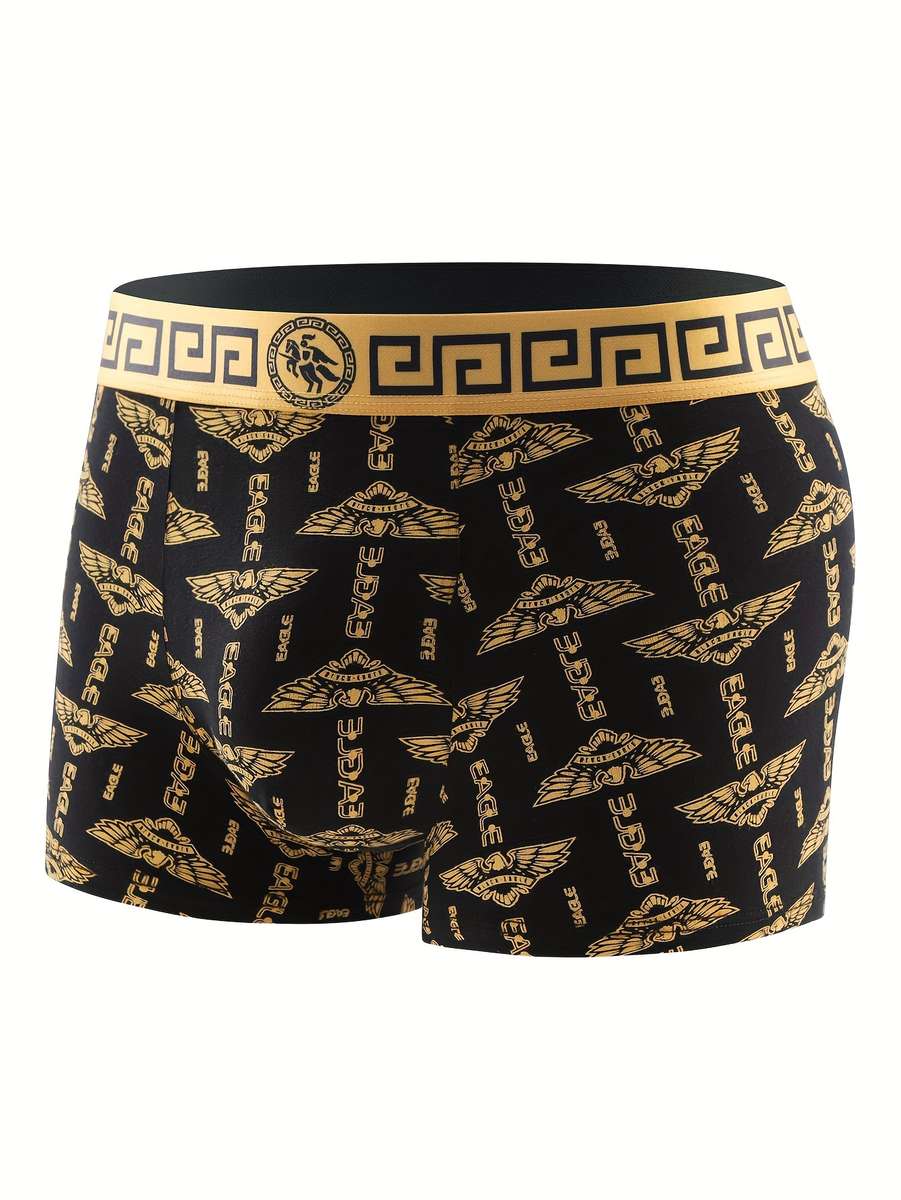 Mens Underwear Color 4Pcsblack Golden Nb Group Sizel