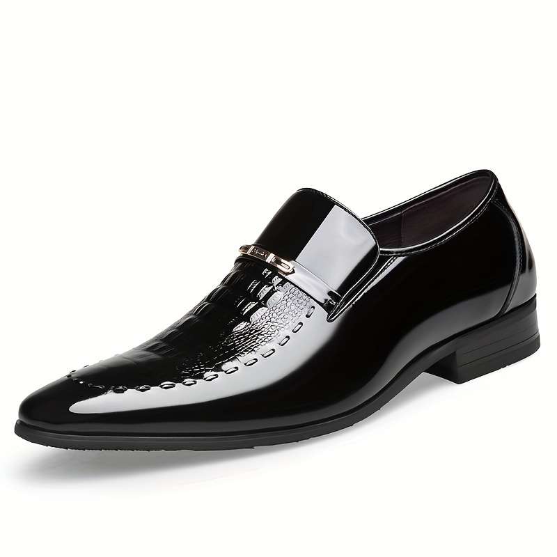 Mens Leather Shoes Color Black Sizeuk 7