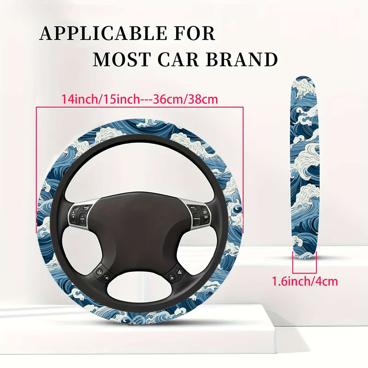 Car Steering Wheel Cover The Waves