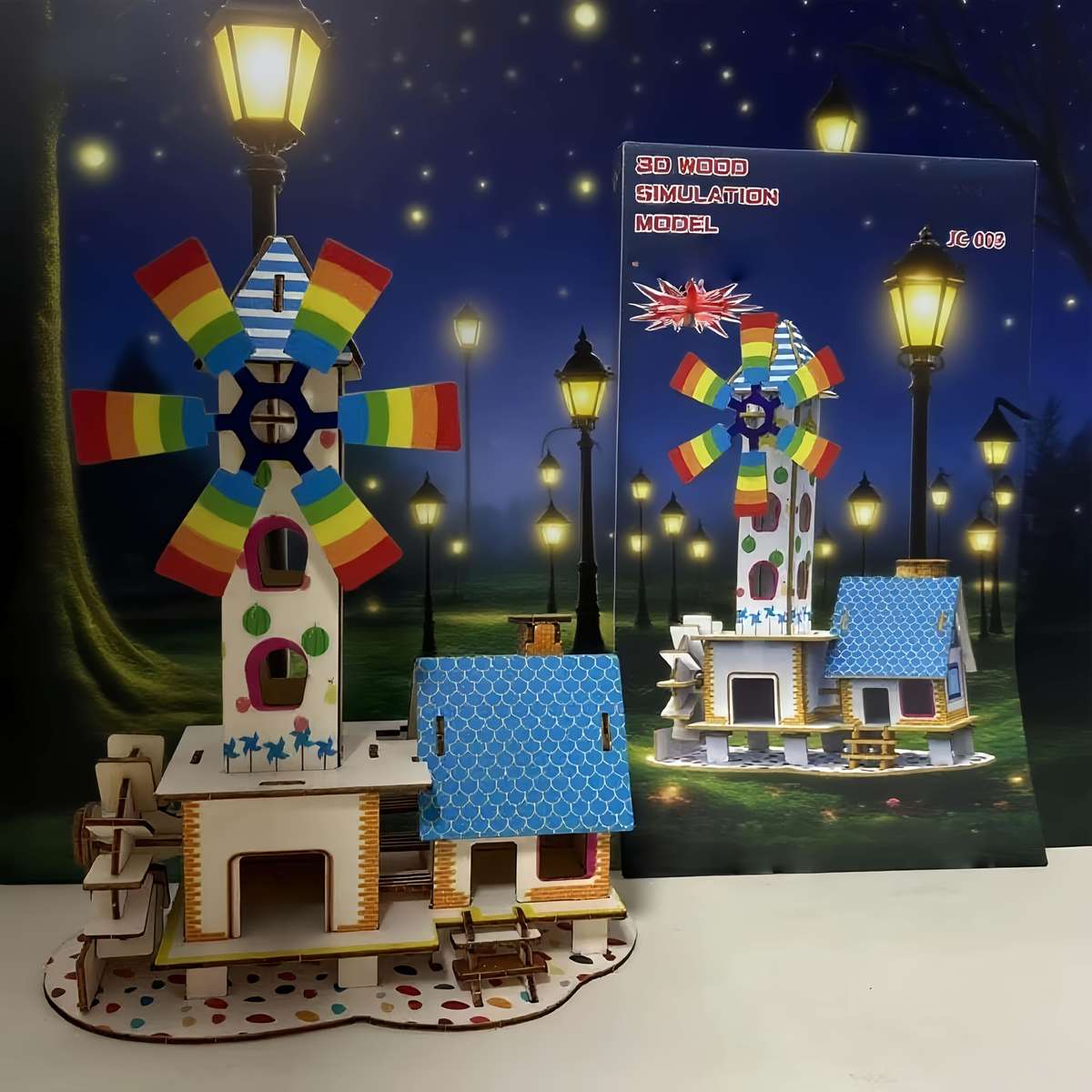 Building Toy Architectural Model Toy Set Items Windmill House