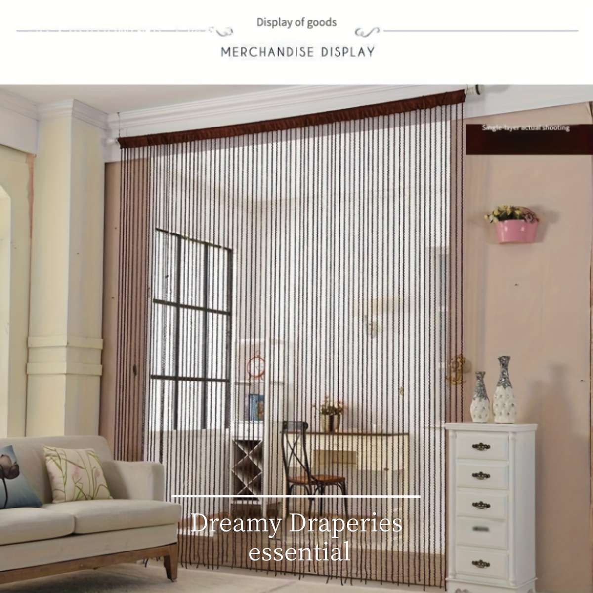 Door Curtain Color Grey 1 Pc
