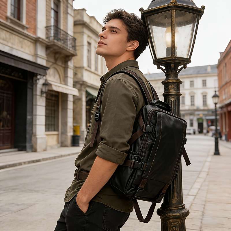 Men S Backpack Black