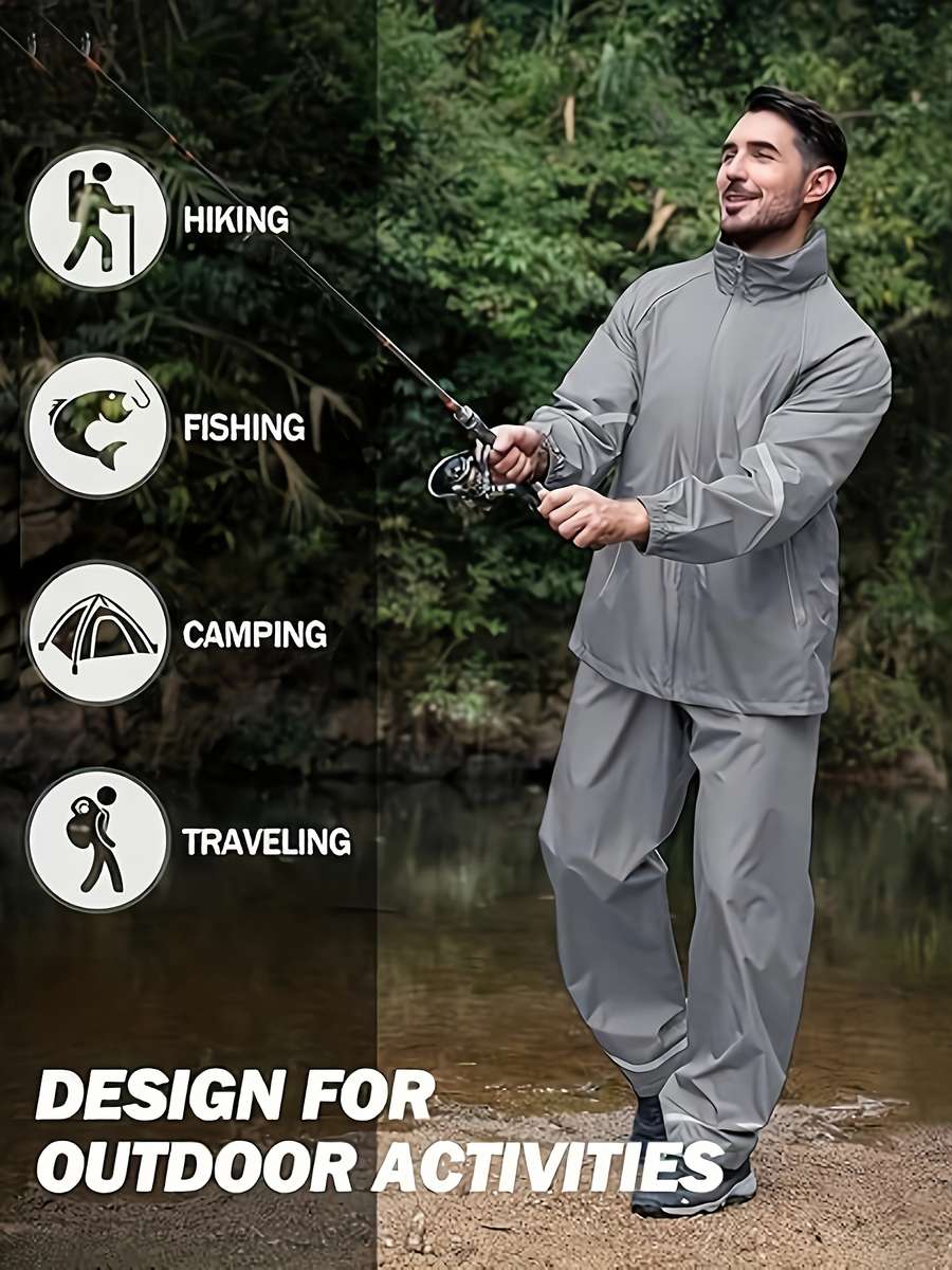 Raincoat Grey Size M
