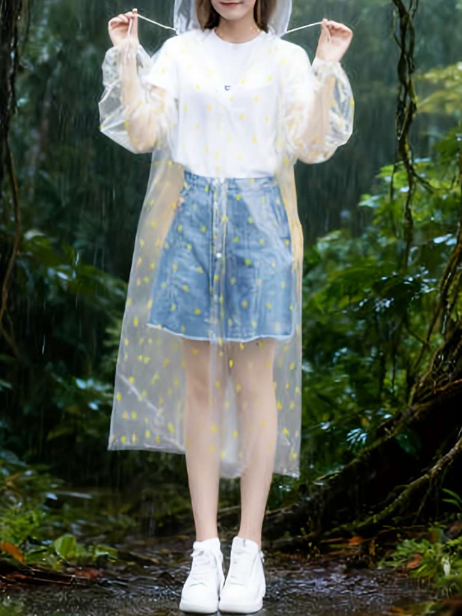Raincoat Transparent Size Asian Onesize