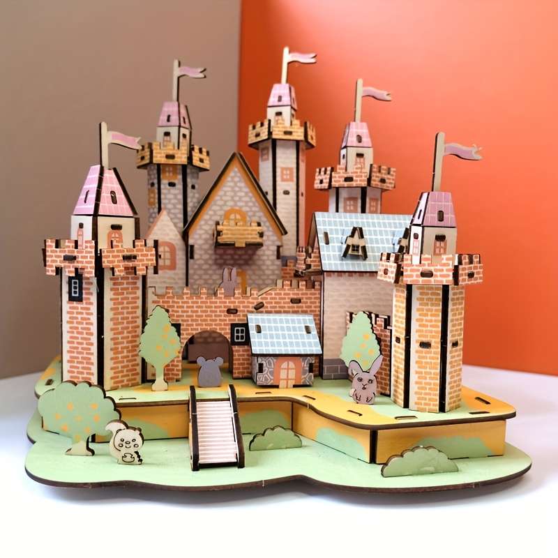 Building Toy Architectural Model Toy Set Model Fairy Tale Castle