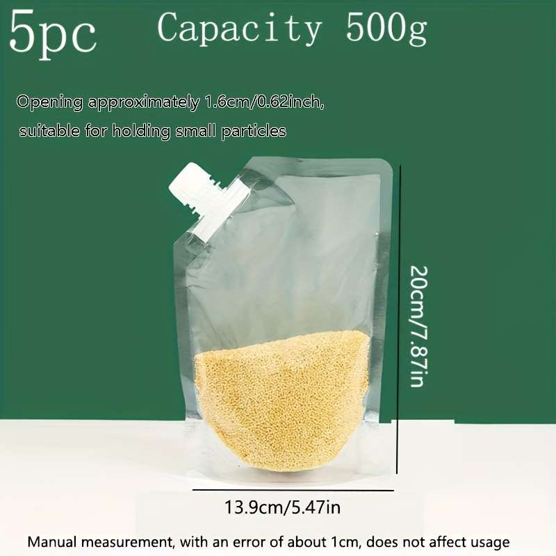 Food Storage Bags Quantity 5Pcs Capacity500 G