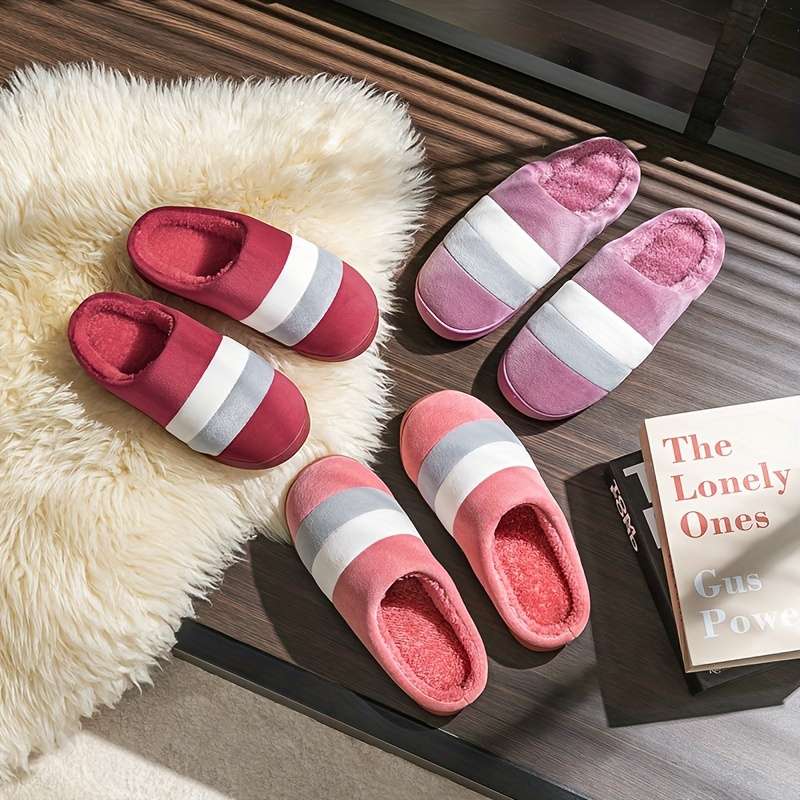 Cotton Slippers Color Red Sizeuk 9.5-10