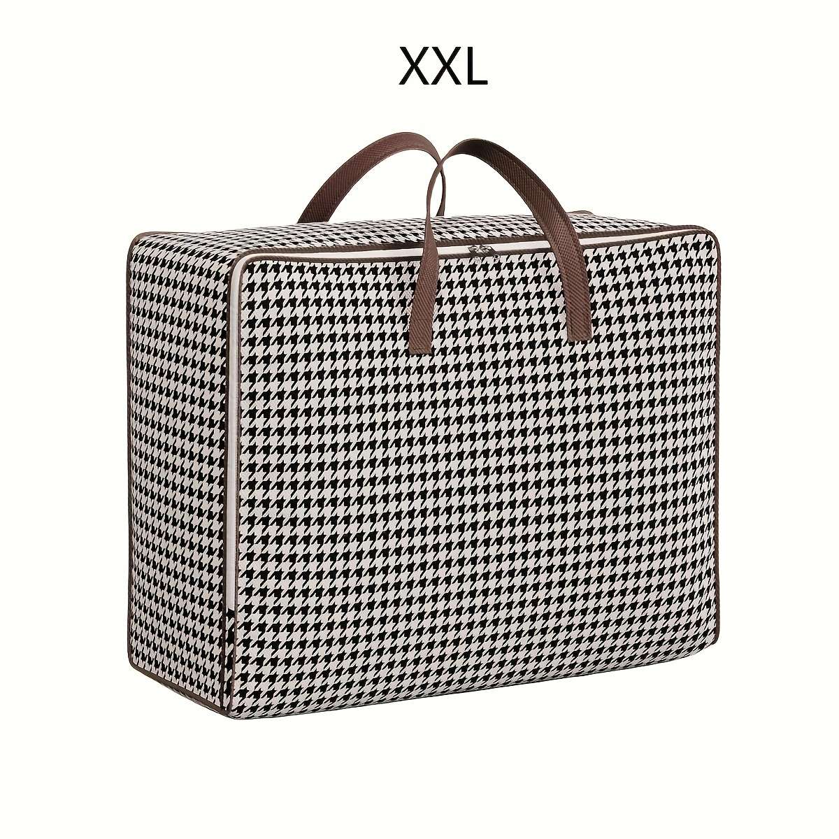 Foldable Storage Bag Blanket And Organizer Houndstooth Lx1Pc