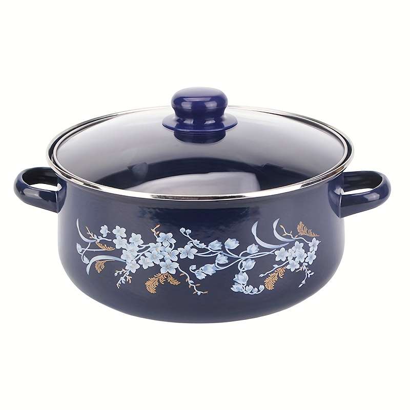 5Pcs Professional Exquisite And Portable Multifunctional Enamel Pot Cooking