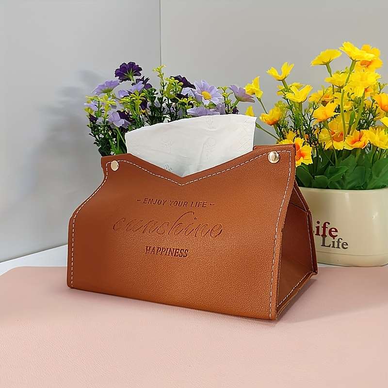Car Tissue Box Color Brown 1