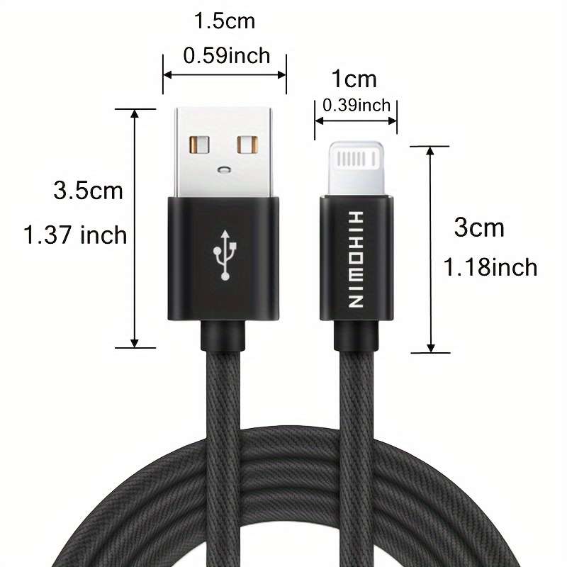 1pc Fast Charging Cable USB Data Synchronization Cable For 100cm IPhone 14 13 12 11 Pro Max SE