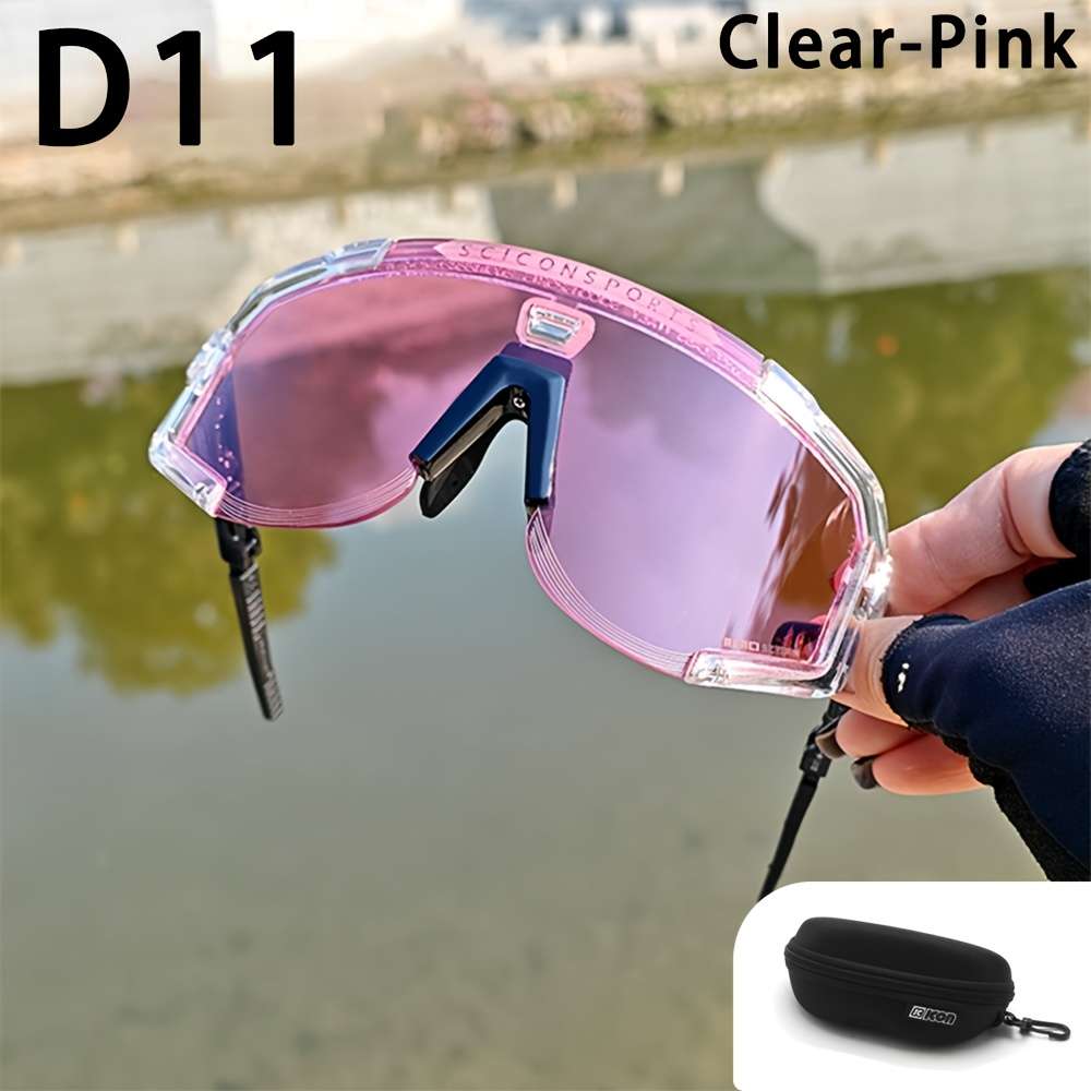 Cycling Glasses Color Red Blue