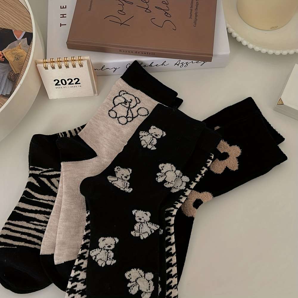 Women S Socks Color 5 Pairs Mixed Colors Size Onesize