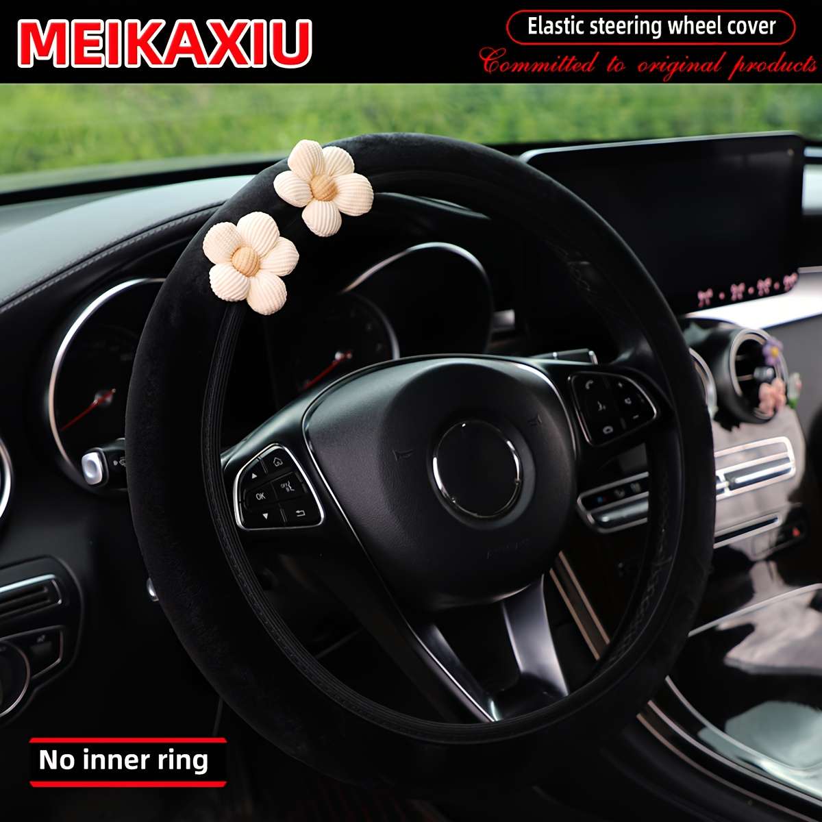 Car Steering Wheel Cover Orange