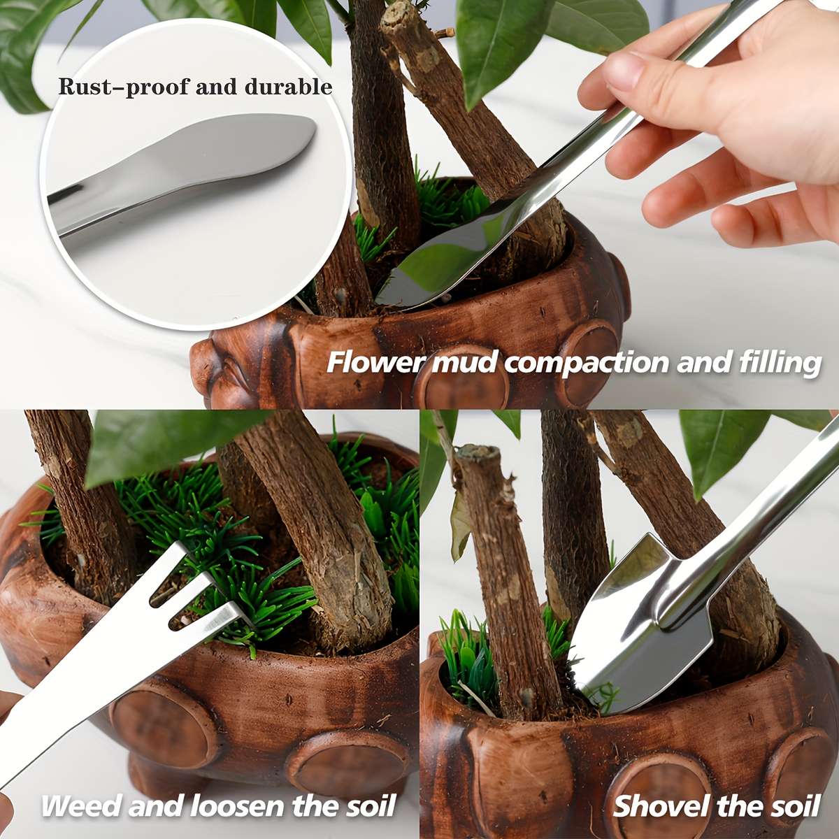 2Pcs Stainless Steel Transplanting